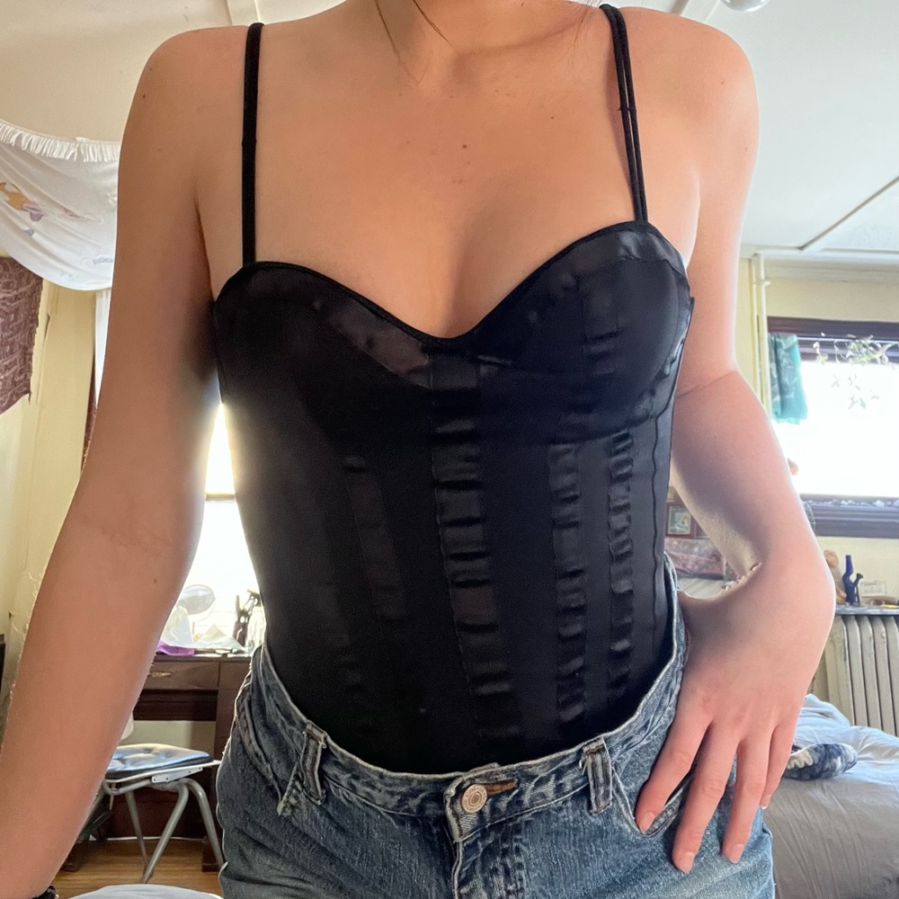 sexy black corset